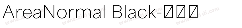 AreaNormal Black字体转换 AreaNormal Black字体转换